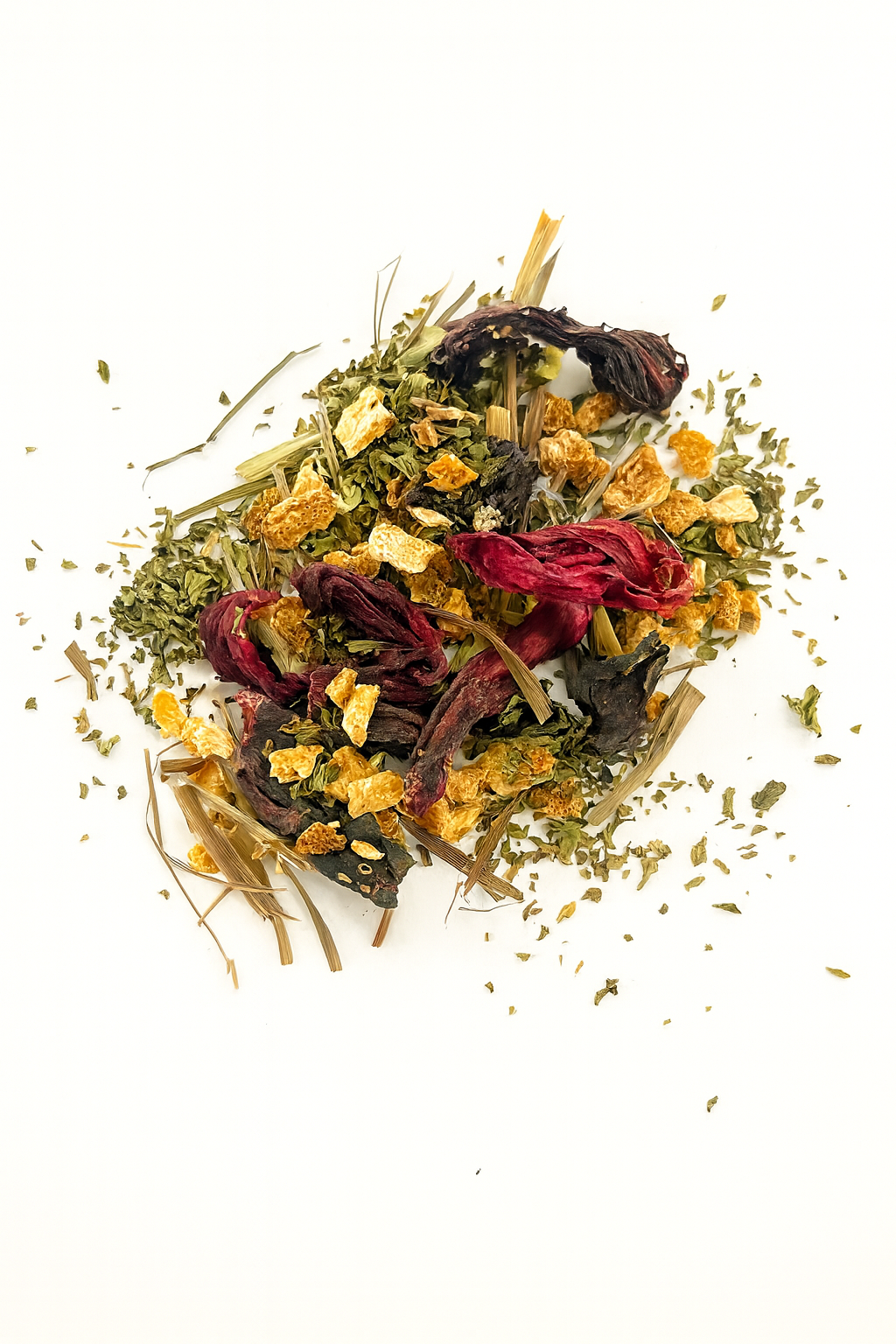 infusion « Éclat detox » hibiscus, citronnelle, écorce de citron, menthe poivrée